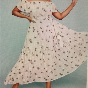 Lane Bryant Off the shoulder ruffle maxi dress